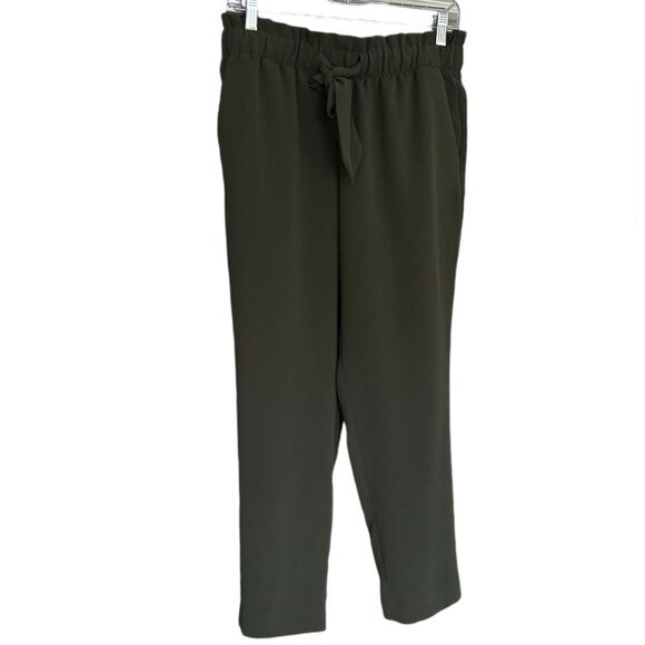 LOFT Pants - Loft Olive Green Tie Waist Pants Size Small Petite
